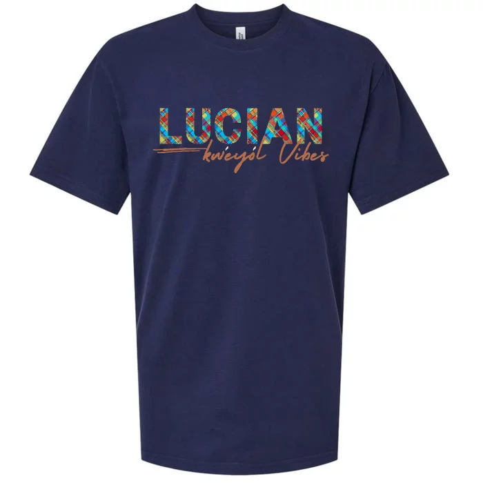 St Lucia Creole Day Outfit Lucian Kweyol Vibes Heritage Sueded Cloud Jersey T-Shirt