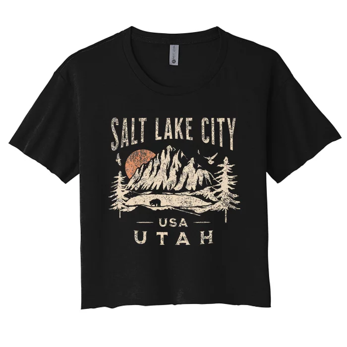 Salt Lake City Women's Crop Top Tee