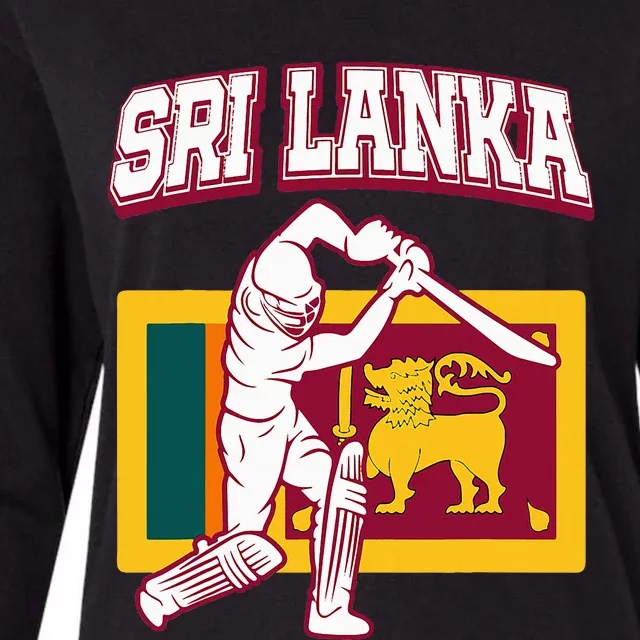 Sri Lanka Cricket 2024 Sri Lankan Cricket Fans Jerse Womens Cotton Relaxed Long Sleeve T-Shirt