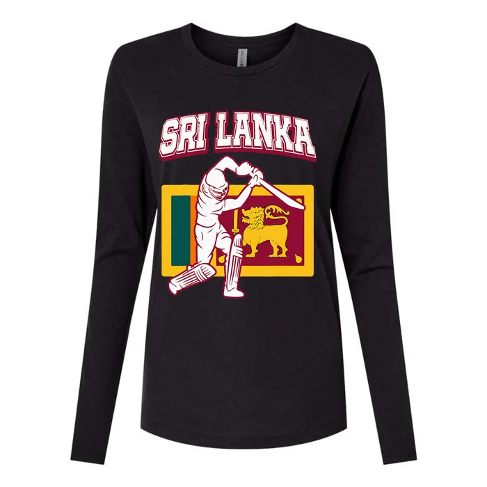 Sri Lanka Cricket 2024 Sri Lankan Cricket Fans Jerse Womens Cotton Relaxed Long Sleeve T-Shirt