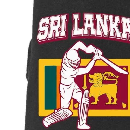 Sri Lanka Cricket 2024 Sri Lankan Cricket Fans Jerse Doggie 3-End Fleece Hoodie