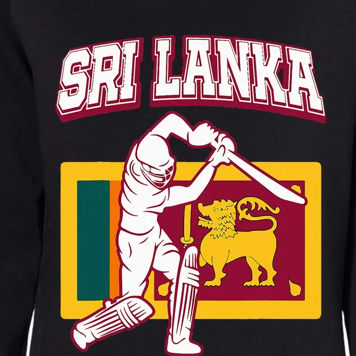 Sri Lanka Cricket 2024 Sri Lankan Cricket Fans Jerse Womens California Wash Sweatshirt