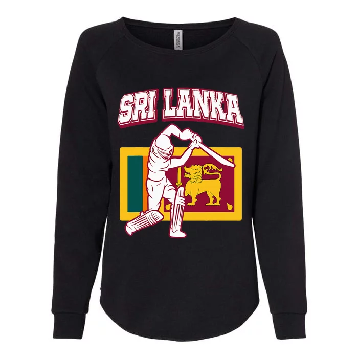 Sri Lanka Cricket 2024 Sri Lankan Cricket Fans Jerse Womens California Wash Sweatshirt