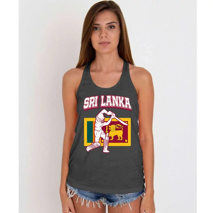 Sri Lanka Cricket 2024 Sri Lankan Cricket Fans Jerse Women's Knotted Racerback Tank