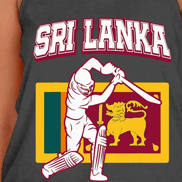 Sri Lanka Cricket 2024 Sri Lankan Cricket Fans Jerse Women's Knotted Racerback Tank