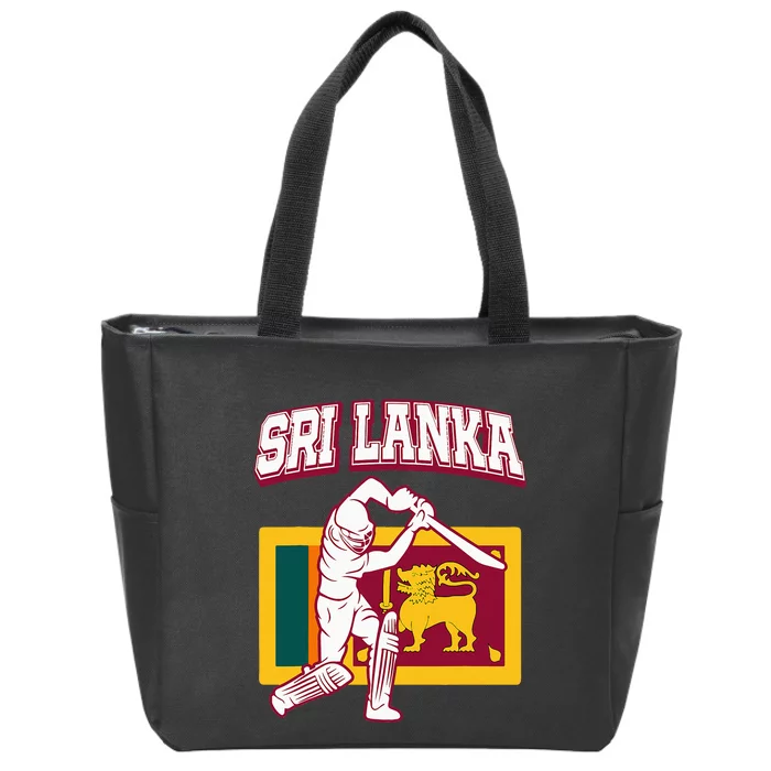 Sri Lanka Cricket 2024 Sri Lankan Cricket Fans Jerse Zip Tote Bag