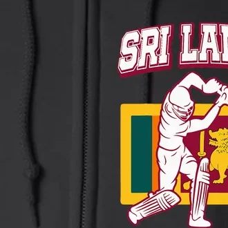 Sri Lanka Cricket 2024 Sri Lankan Cricket Fans Jerse Full Zip Hoodie