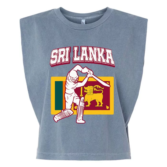 Sri Lanka Cricket 2024 Sri Lankan Cricket Fans Jerse Garment-Dyed Women's Muscle Tee