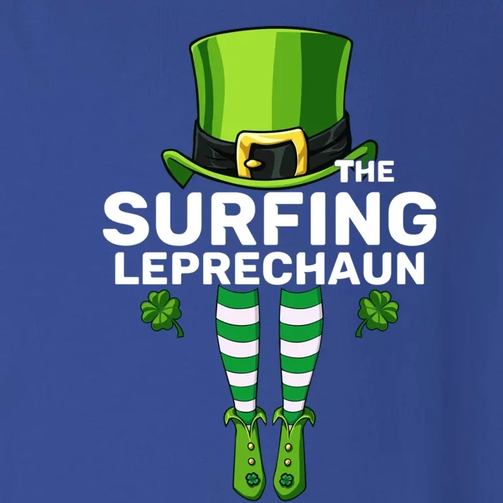 Surfing Leprechaun Costume Gift Matching Family Gift Toddler Long Sleeve Shirt