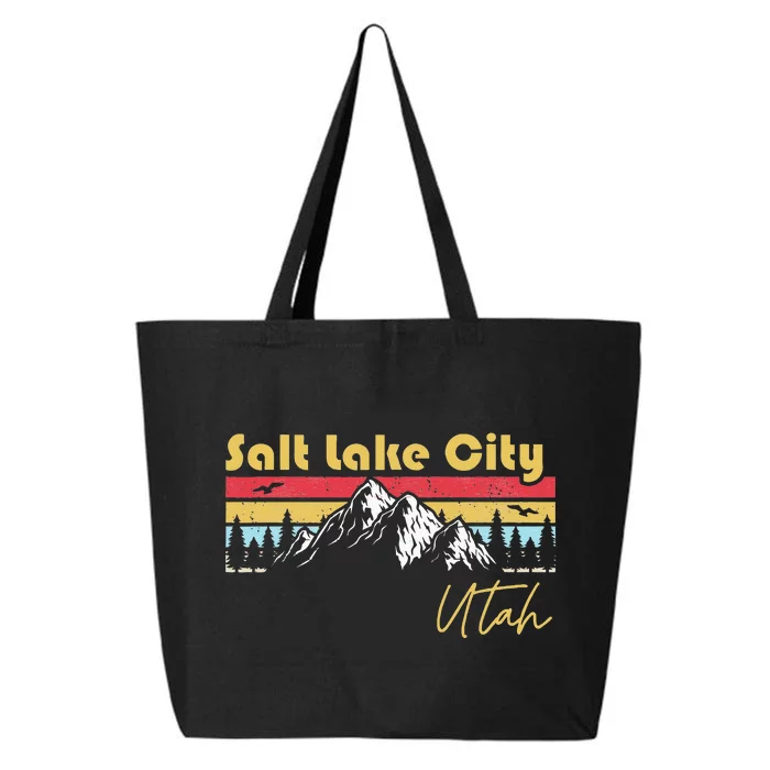 Salt Lake City Utah Roots Hometown Vintage Home State Pride 25L Jumbo Tote