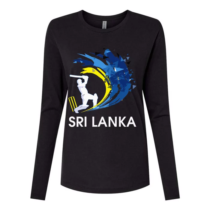 Sri Lanka Cricket 2024 Sri Lankan Cricket Jersey Womens Cotton Relaxed Long Sleeve T-Shirt