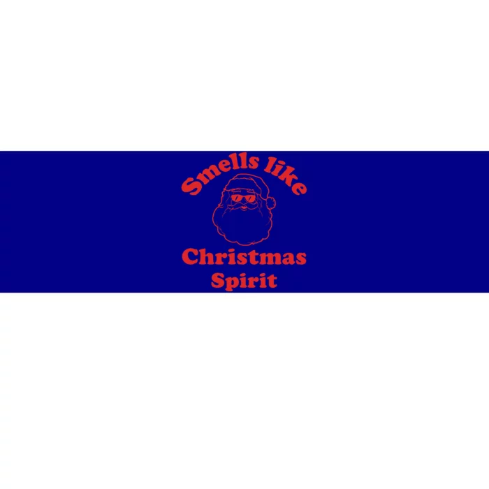 Smells Like Christmas Spirit Funny Santa Claus Face Gift Bumper Sticker