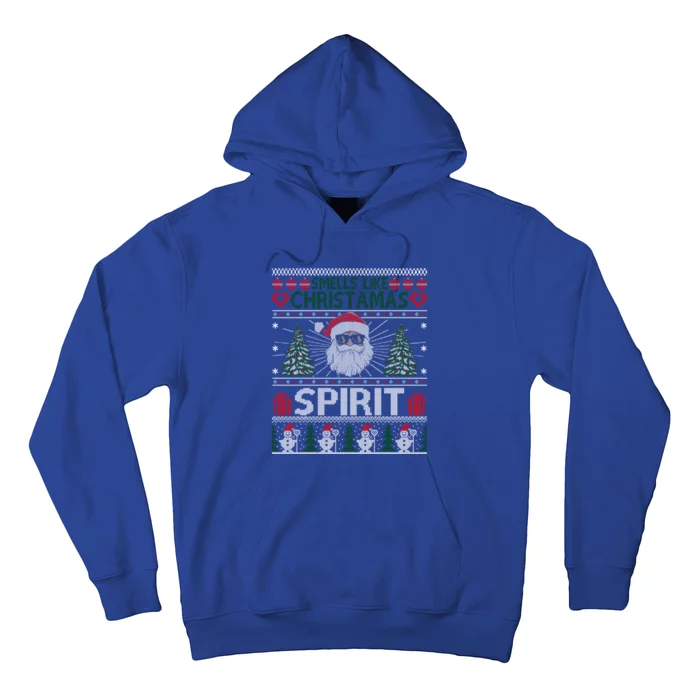 Smells Like Christmas Spirit Santa Claus Xmas Gift Hoodie