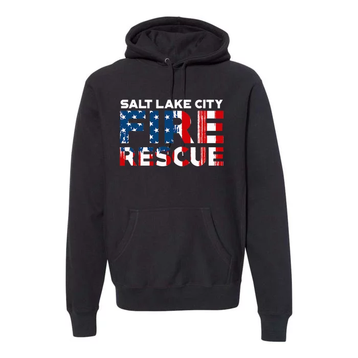 Salt Lake City Utah Fire Rescue Department Firefighters Duty Premium Hoodie