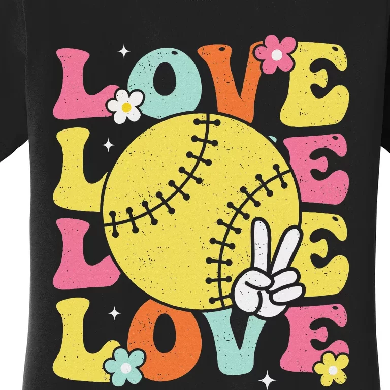 Softball Love Cute Softball Women's T-Shirt