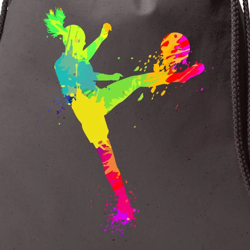 Sport Lover Cool Soccer Design For Women Girls Soccer Player Gift Drawstring Bag