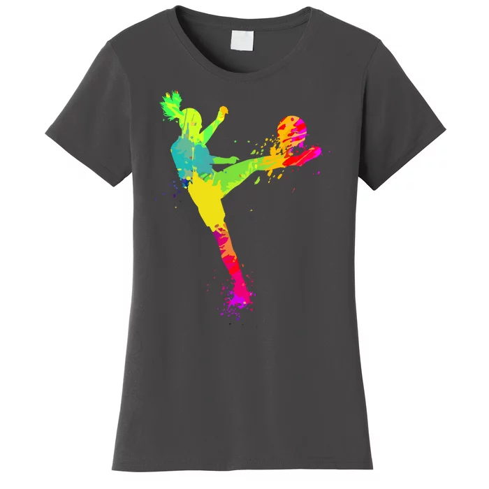 Sport Lover Cool Soccer Design For Women Girls Soccer Player Gift Women's T-Shirt