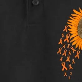 Sunflower Leukemia Cancer Awareness Dry Zone Grid Performance Polo