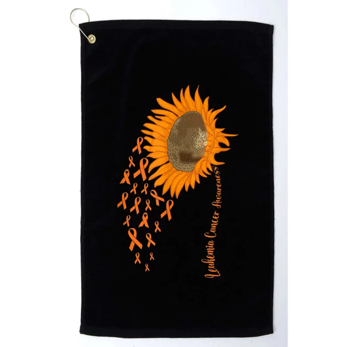 Sunflower Leukemia Cancer Awareness Platinum Collection Golf Towel