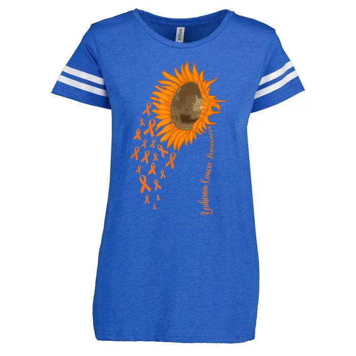 Sunflower Leukemia Cancer Awareness Enza Ladies Jersey Football T-Shirt