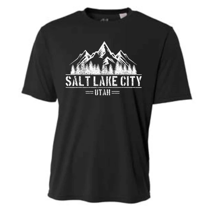 Salt Lake City Utah Mountains Nature Souvenir Cooling Performance Crew T-Shirt