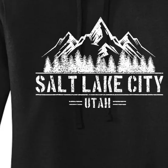 Salt Lake City Utah Mountains Nature Souvenir Women's Pullover Hoodie