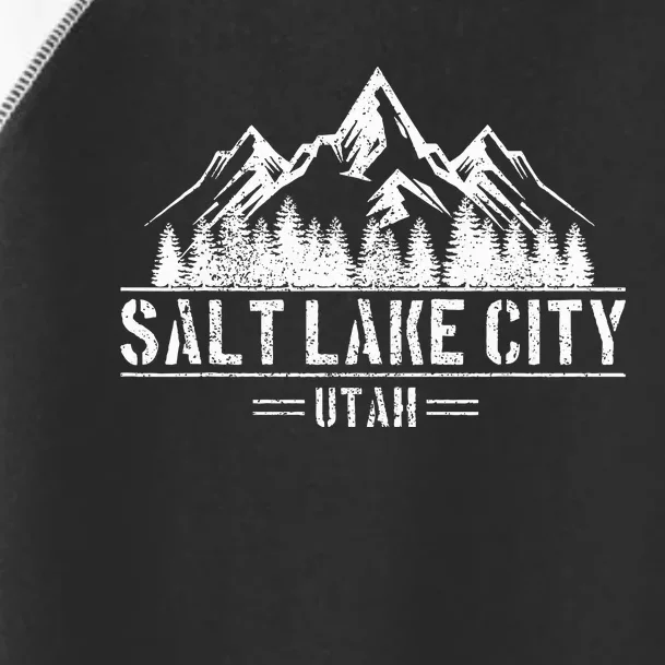 Salt Lake City Utah Mountains Nature Souvenir Toddler Fine Jersey T-Shirt