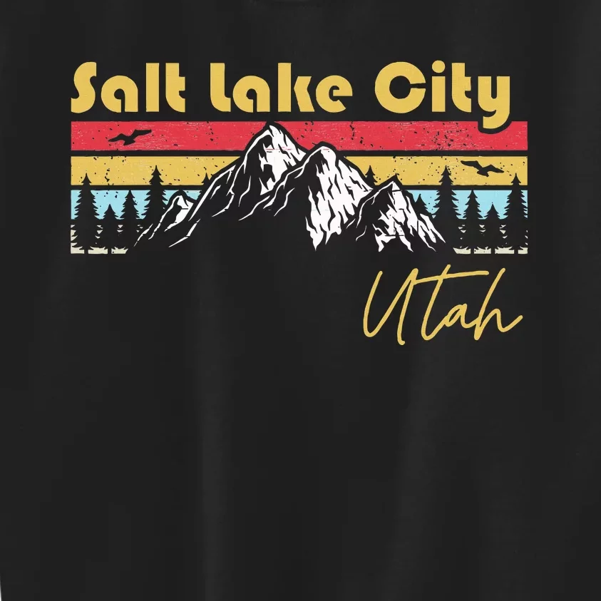 Salt Lake City Utah Roots Hometown Kids Sweatshirt