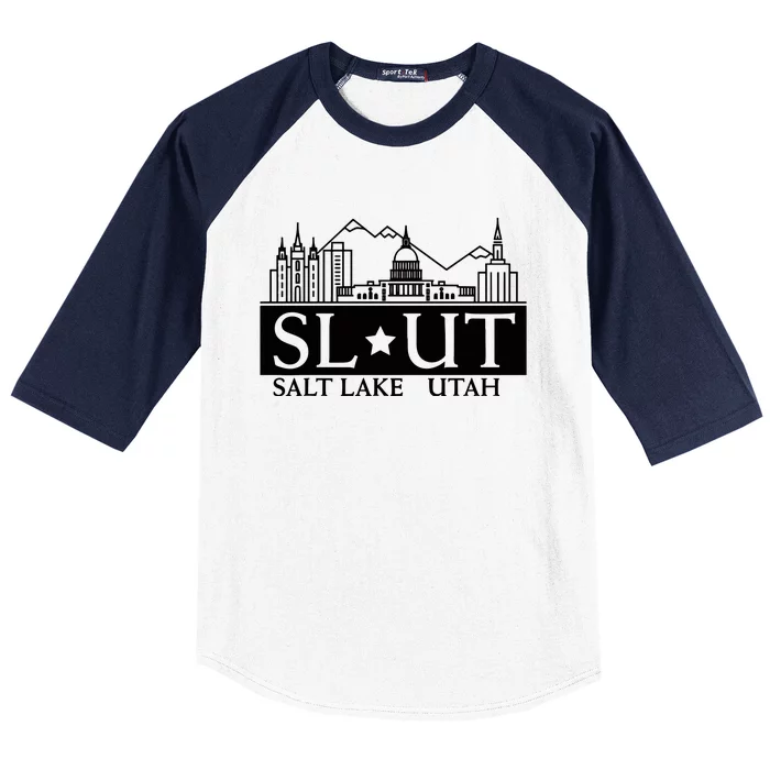 Salt Lake City Utah Ut Hometown Home State Pride Baseball Sleeve Shirt