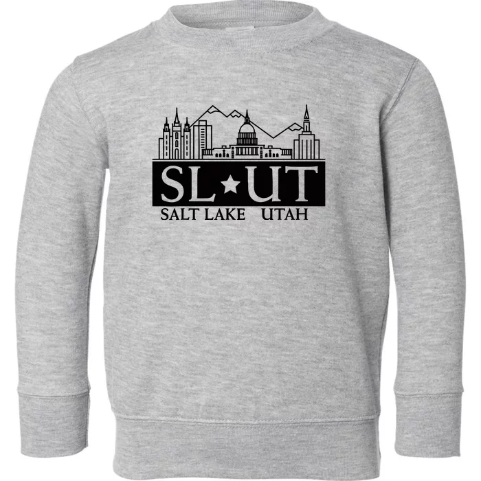 Salt Lake City Utah Ut Hometown Home State Pride Toddler Sweatshirt