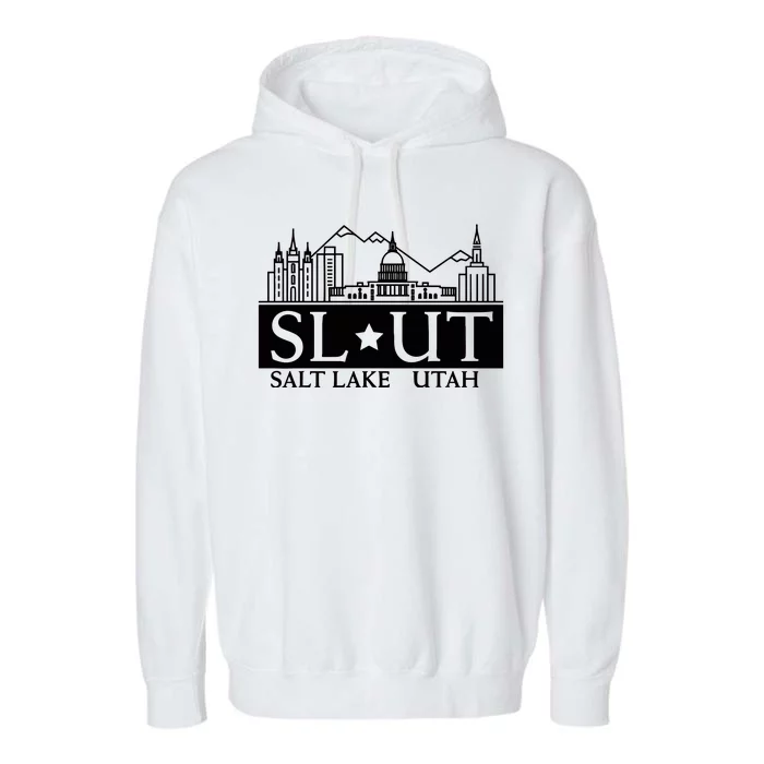 Salt Lake City Utah Ut Hometown Home State Pride Garment-Dyed Fleece Hoodie