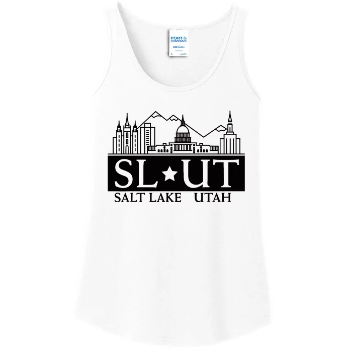 Salt Lake City Utah Ut Hometown Home State Pride Ladies Essential Tank