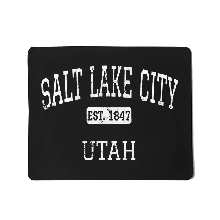 Salt Lake City Utah Ut Vintage Mousepad