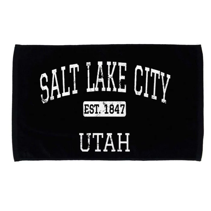 Salt Lake City Utah Ut Vintage Microfiber Hand Towel