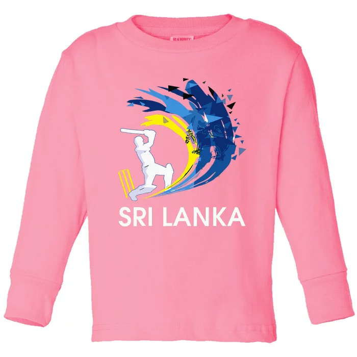 Sri Lanka Cricket 2024 Sri Lankan Cricket Jersey Toddler Long Sleeve Shirt