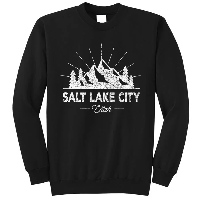 Salt Lake City Utah Vintage Slc Ut Hiking Sweatshirt