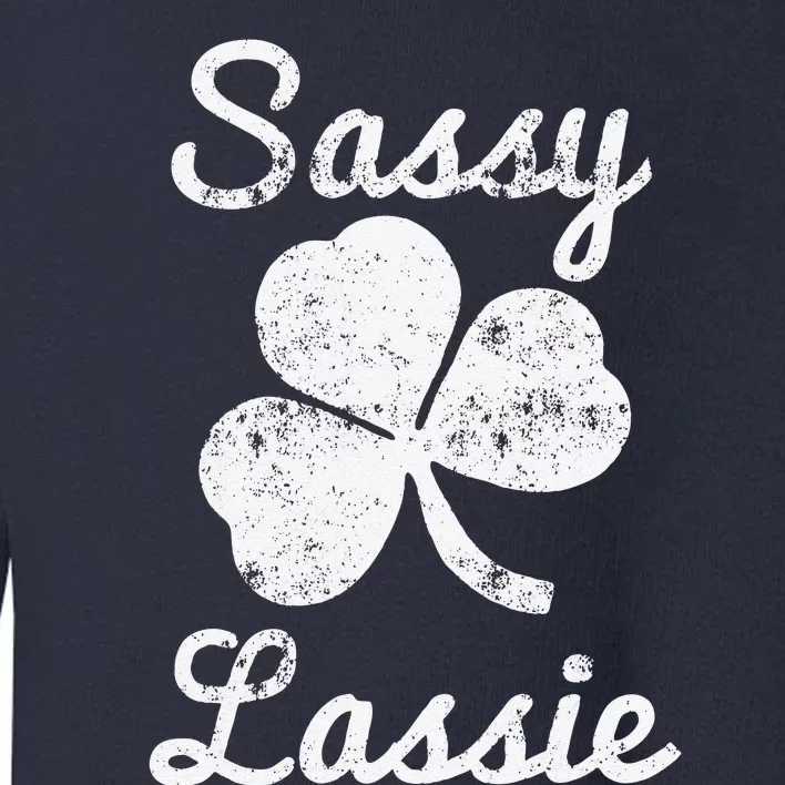 Sassy Lassie Cute Women's St. Patrick's Day Toddler Sweatshirt