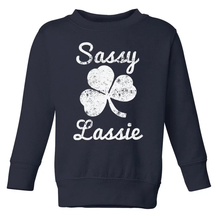 Sassy Lassie Cute Women's St. Patrick's Day Toddler Sweatshirt