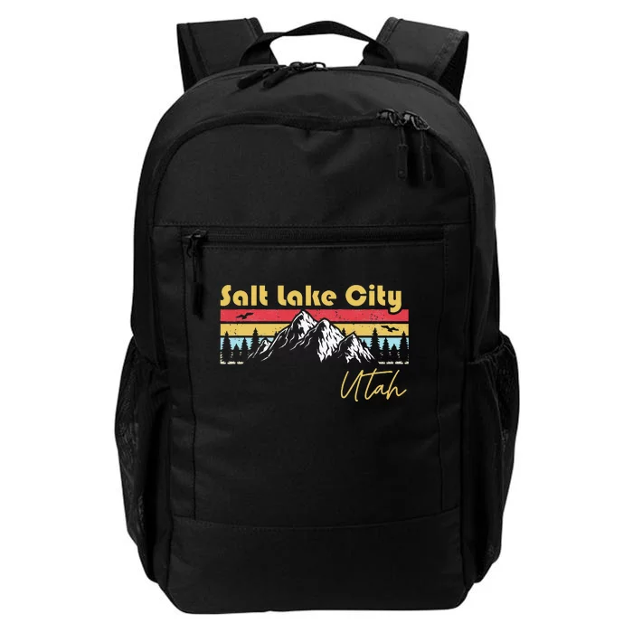 Salt Lake City Utah Roots Hometown Vintage Home State Pride Daily Commute Backpack