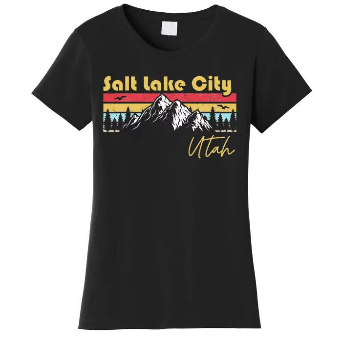 Salt Lake City Utah Roots Hometown Vintage Home State Pride Women's T-Shirt