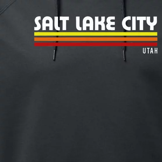 Salt Lake City Utah Performance Fleece Hoodie