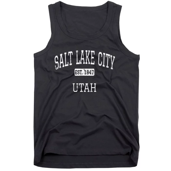 Salt Lake City Utah Ut Vintage Tank Top