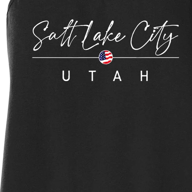 Salt Lake City Utah Women's Racerback Tank