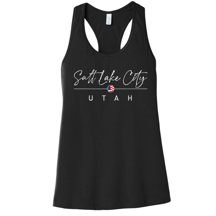 Salt Lake City Utah Women's Racerback Tank