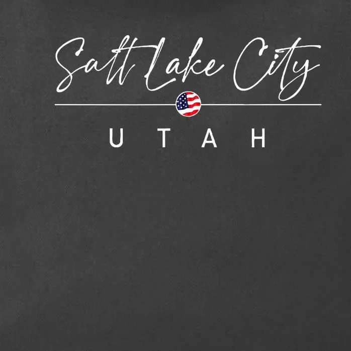 Salt Lake City Utah Zip Tote Bag