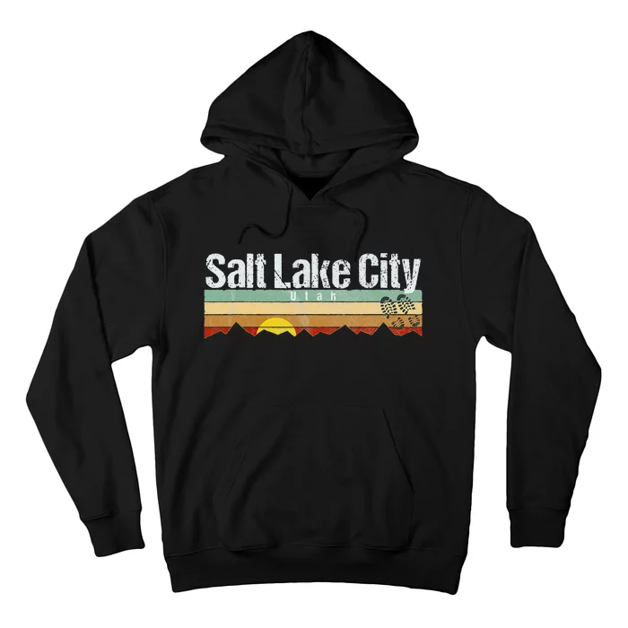 Salt Lake City Hiking Vintage Utah Hoodie