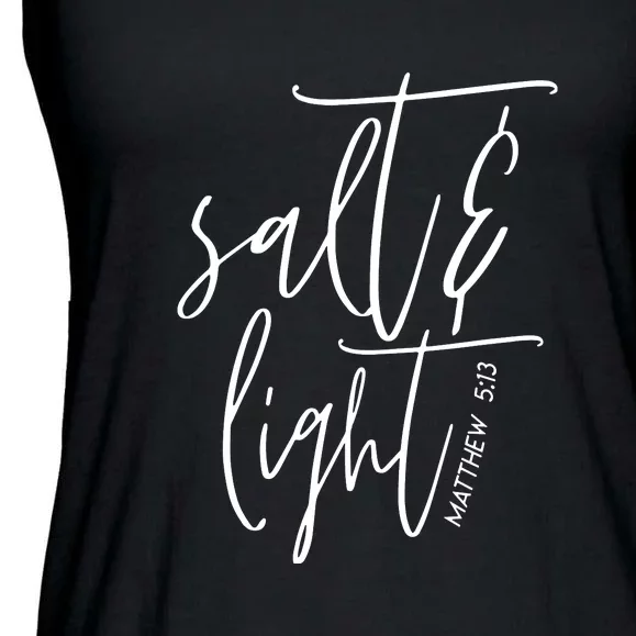 Salt Light Christian Shirt, Christian Gift, Matthew 513 Ladies Essential Flowy Tank