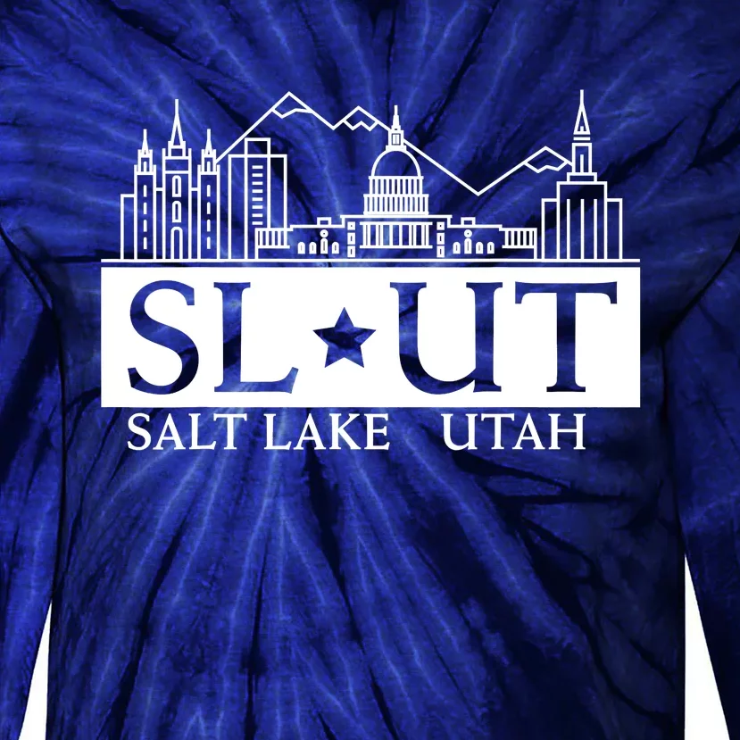 Salt Lake City Utah UT Hometown Home State Pride Tie-Dye Long Sleeve Shirt