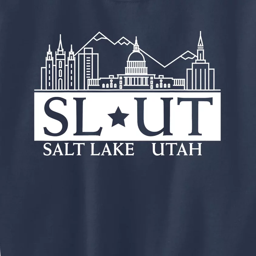 Salt Lake City Utah UT Hometown Home State Pride Kids Sweatshirt