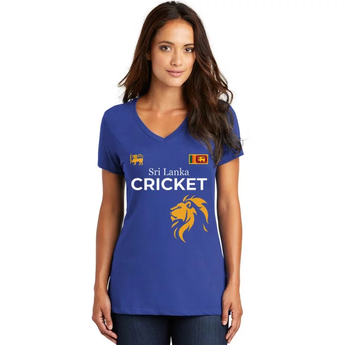 Sri Lanka Cricket Perfect For Lankan Cricket Fans Women's V-Neck T-Shirt